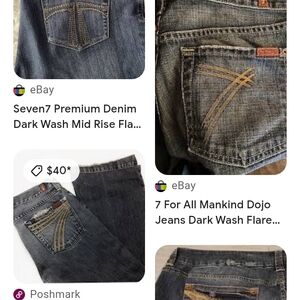 Seven7 Premium Dark Wash Bootcut Jeans